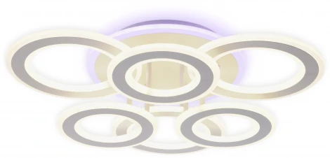 Потолочная люстра ярусная Ambrella Acrylica FA8805 (регулировка яркости, LED, 220V, пульт управления, кольцо)