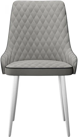 Стул DikLine 305 B22 GREY ,ножки белые