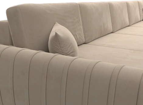 Диван П-образный Лига-057 НПБ МегаЛонг Лига Диванов (Велюр) арт.129355