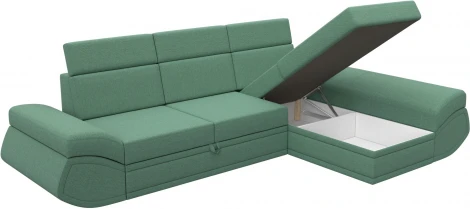 Диван угловой Лига-032 правый угол Лига Диванов (Рогожка) арт.125992