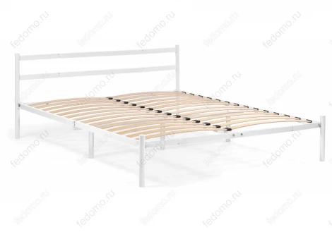 Полутораспальная кровать Woodville Фади 140х200 белая 491587