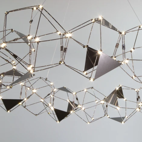 Подвесной светильник светодиодный Eurosvet Uma 90369/15 черный жемчуг (220V, на тросе)