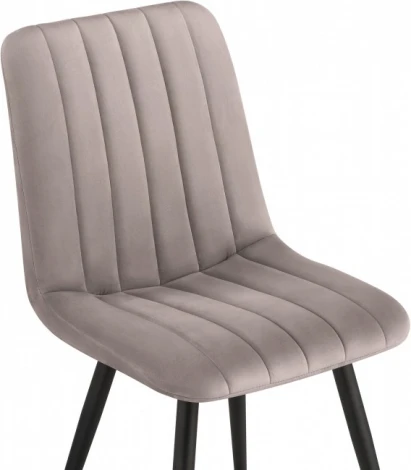 Стул на металлокаркасе Дани Мебрешения (Дани латте велюр velutto 08 / черный) Notta арт.572104