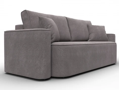 Диван прямой Лига-118 НПБ (ДСП,ЛДСП,Брус,Фанера,Велюр/Бежевый) Лига Диванов 137078