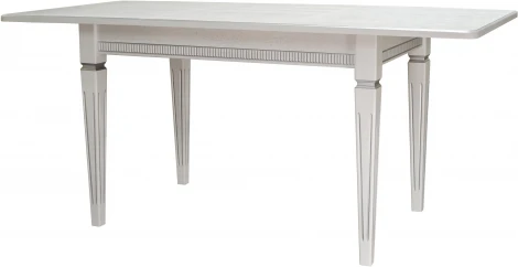 Стол обеденный Васко В 87Н белый/серебро 150/200*90 от фабрики Mebelik