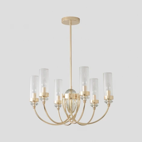 Потолочная люстра на штанге Crystal Lux SECRET SP6 GOLD