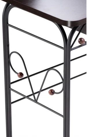 Туалетный столик Woodville Клео 3 черный / венге 446223