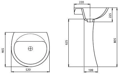 Раковина Santeri Соната 50