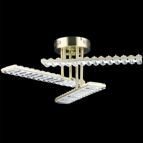 Потолочная люстра хрустальная светодиодная на штанге Reluce 02598-0.3-102W COP (220V)