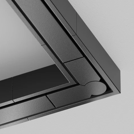 Соеднитель угловой накладной черный Technical TRA239CL-41B