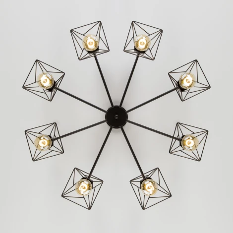 Потолочная люстра Eurosvet Trappola 70107/8 черный (220V)
