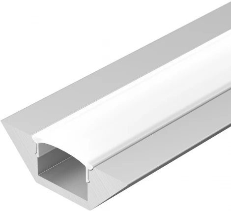 Профиль с экраном ALU-CORNER-2000 ANOD+FROST (Алюминий) 014900 Arlight