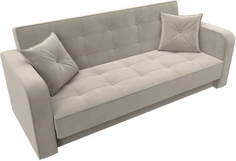 Диван-книжка Тур (Бежевый/Микровельвет) Лига Диванов арт.121780