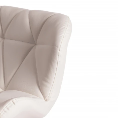 Стул барный BIAGGIO (mod. KY717) белый/хром (металл/экокожа)