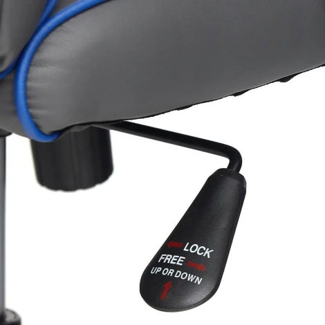 Кресло RACER GT new металлик/синий (кож/зам/ткань)