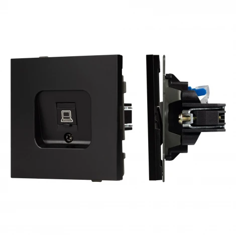 Механизм компьютерной розетки SCT-TENDO-MPC1-PL-BK (RJ-45, CAT6) (Arlight, Черный) 054104