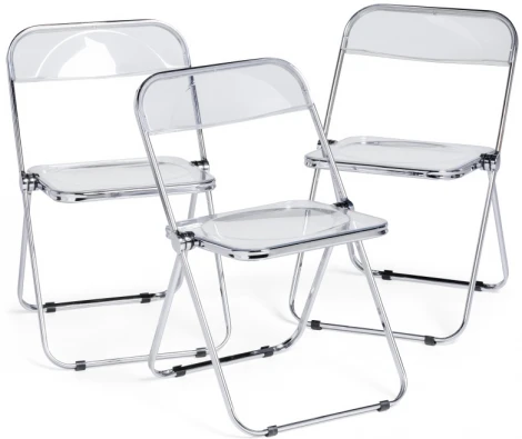 Пластиковый стул Woodville Fold складной clear 15377