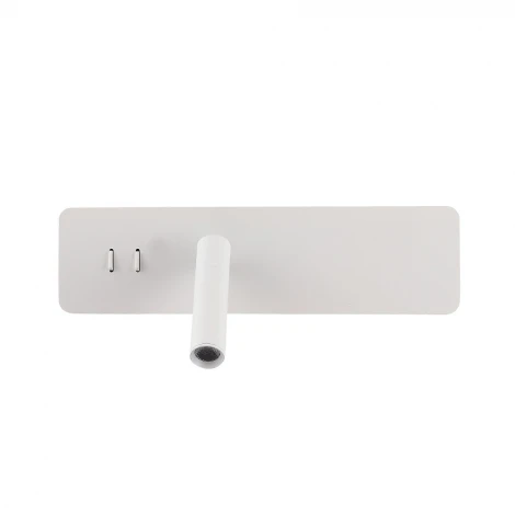 Настенный светильник со спотом с выключателем Crystal Lux VECTOR AP15W LED WH