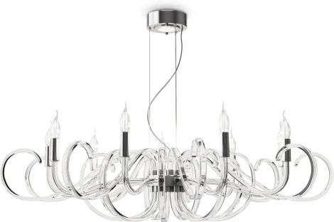 Подвесная люстра Maytoni Atlanta MOD051PL-09TR (220V, на тросе, свеча)