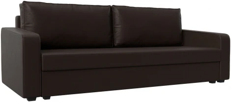Диван прямой Лига-009 (Коричневый/Экокожа) Лига Диванов арт.118064