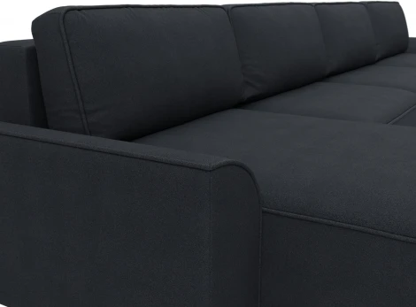 Диван п-образный Лига-048 НПБ лонг Лига Диванов (Замша) арт.128359