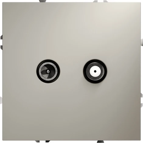 Розетка телевизионнная оконечная TV+SAT (кашемир) Voltum S70 VLS060403