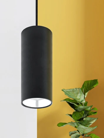 Подвесной светильник ЭРА PL12 GX53 BK/SL (220V, на проводе)