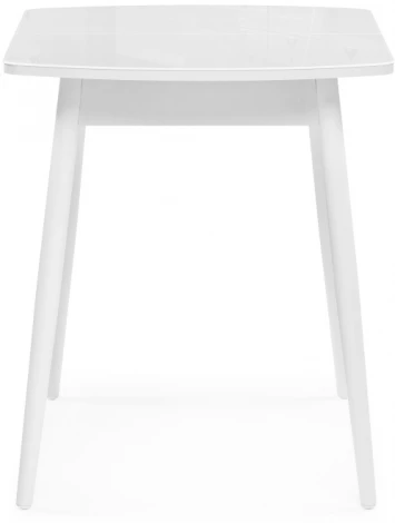 Стеклянный стол Woodville Калверт белый 551083