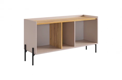 Гостиная "Доминика К3" (2620х350х1950) Mebelson (ЛДСП/Дуб крафт золотой) арт.ГК03Доминика.3369