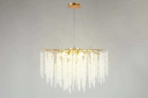 Подвесная люстра Aployt Paulina APL.848.03.13 (220V, хрусталь, на тросе, ветки)