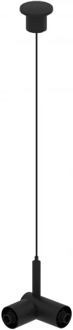 Подвес с токопроводящим угловым соединителем ST Luce Techno ST1601.449.00 Черный