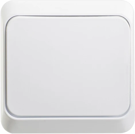Выключатель накладной одноклавишный (белый) Systeme Electric BA10-004B