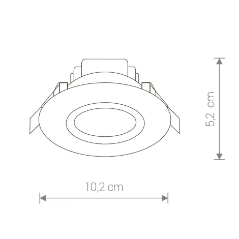 Встраиваемый точечный светильник Nowodvorski Helios Led 8992 (220V, круглые, IP44)