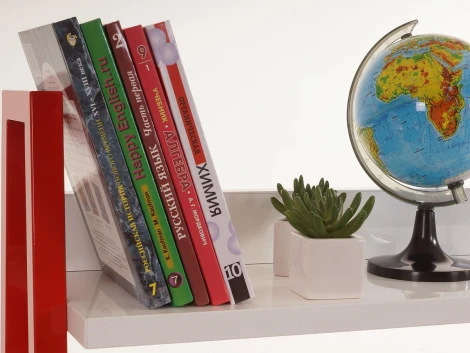 Стеллаж Board малый ОГОГО 332026 (красный, белый)