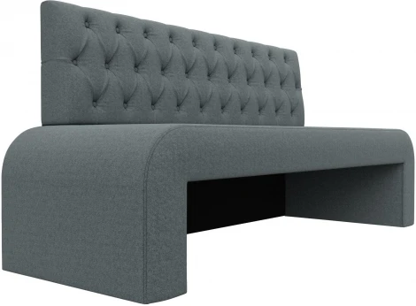 Диван кухонный прямой Кармен Люкс (Серый/Рогожка) Лига Диванов арт.123751