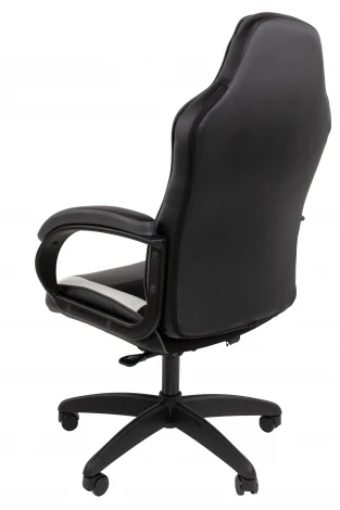 Кресло Chairman game 17 Россия экокожа черный/серый/белый 7213489