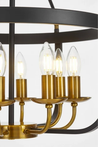 Подвесная люстра Lumina Deco Berling LDP 8024-8 BK+MD