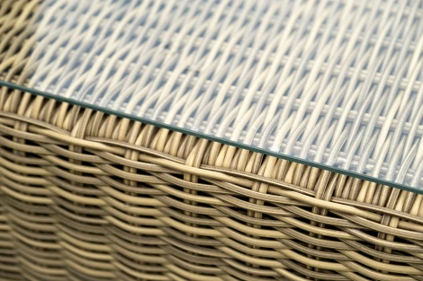 Журнальный столик плетеный, цвет соломенный 4SIS Лунго YH-S4019G