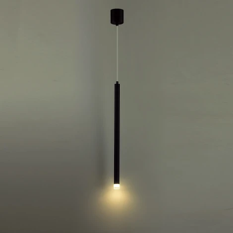 Подвесной светильник светодиодный Odeon Light Fiano 4373/3LA черный/хрустальн. стекло/металл IP20 LED 3W 400Лм 3000K 220V (на проводе, круглые)