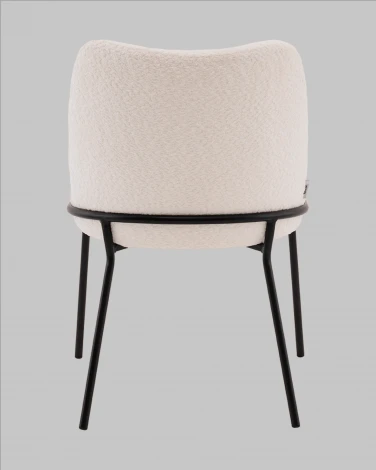 Стул с подлокотниками Кози new ткань букле молочный Stool Group арт.УТ000040875