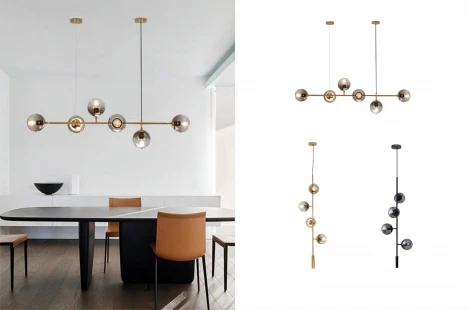 Подвесной светильник iLamp Golden 9136P/6 GL-WH (220V, на проводе, шарики)