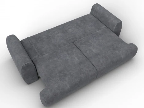 Диван прямой Лига-115 НПБ (ДСП,Фанера,Велюр/Темно-серый) Лига Диванов 136926