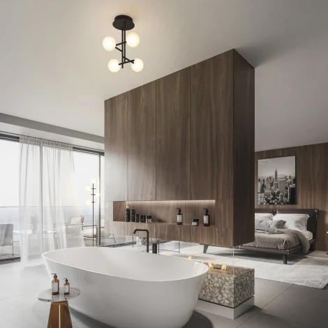 Потолочная люстра на штанге Mantra Cellar 7633 (220V, шарики)