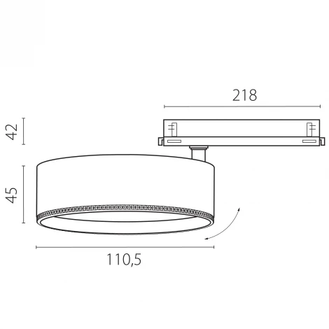 Трековый светильник трехфазный светодиодный LED 30W 220V с управлением DALI Lightstar Alta Pro A5637DALI