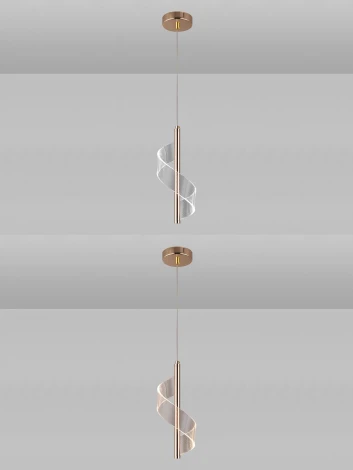 Подвесной светодиодный светильник Natali Kovaltseva LED LAMPS 81416 14W, золото, LED