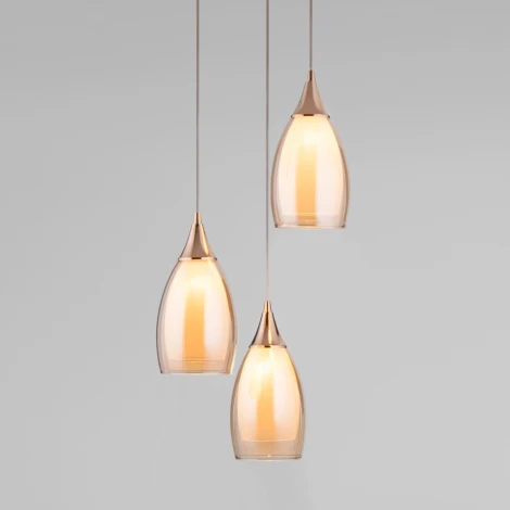 Подвесной светильник Eurosvet Cosmic 50085/3 золото (220V, на проводе)