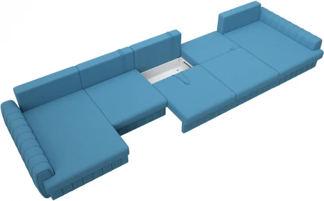 Диван П-образный Лига-057 НПБ МегаЛонг Лига Диванов (Рогожка) арт.129353