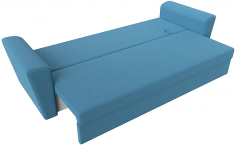 Диван прямой Амстердам Лайт (Голубой/Рогожка) Лига Диванов арт.121135