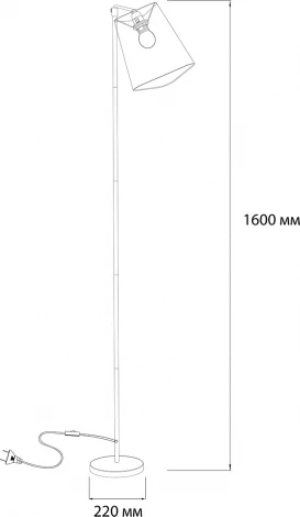 Торшер Escada Hall 10185/T E14*40W Chrome/White