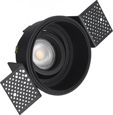 Встраиваемый светильник под гипсокартон ST Luce ST262.408.01 Черный GU10 1*50W 220V (круглые)